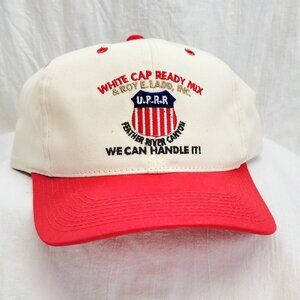 VTG White Cap Ready Mix UPRR Roy E Ladd Inc. Feather River Snapback Hat NOS